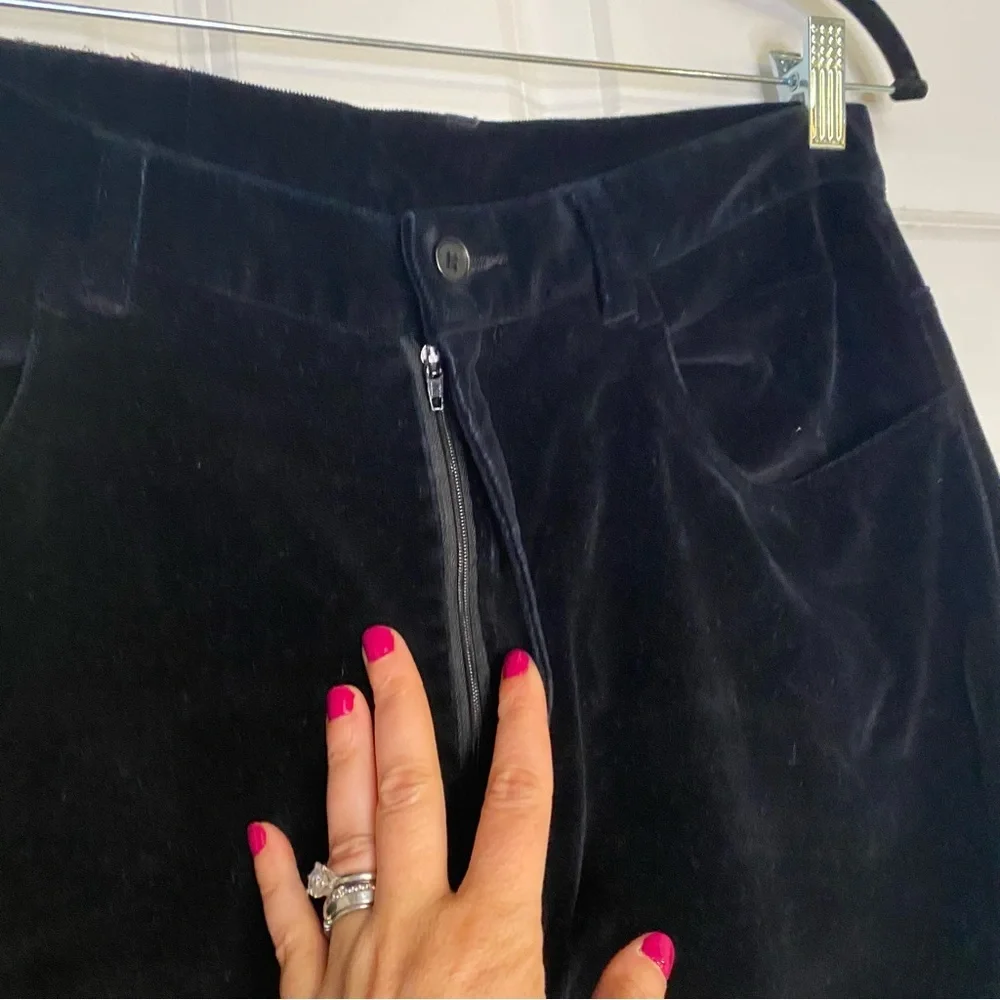 Vintage Lauren Ralph Lauren High Rise Velvet Pants Black Size 12